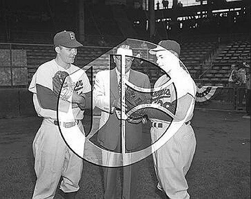 Rube Walker and Roy Campanella52N0056